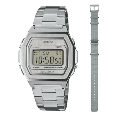 Afbeelding van Casio Collection A1000DN 7ER Horloge Staal Zilverkleurig Ø 36 mm