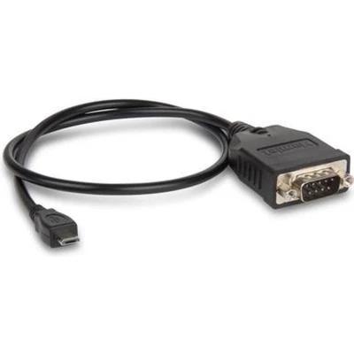 Afbeelding van Hamlet XURS232MICROTG seriële kabel Zwart 0,45 m RS 232 DB9 Micro USB