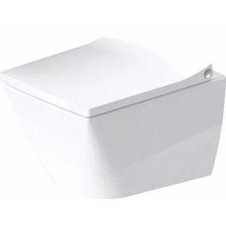 Afbeelding van Duravit viu wandcloset rimless compact diepspoel met wg 37x48cm verdekte bevestiging wit 25730900001