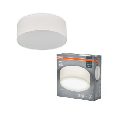 Afbeelding van OSRAM ORBIS PARIS plafondlamp 300mm, beige, E27 fitting, kan worden uitgerust met slimme lamp, hoge kwaliteit, modern design, stoffen kap, geschikt voor binnengebruik, rond, IP20
