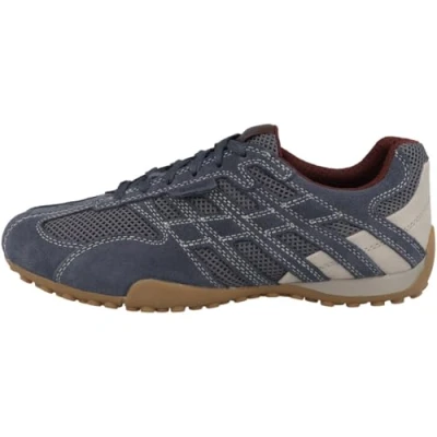 Afbeelding van Geox Snake Original Sneakers laag, Heren, Maat: 42, Avio Leer en textiel