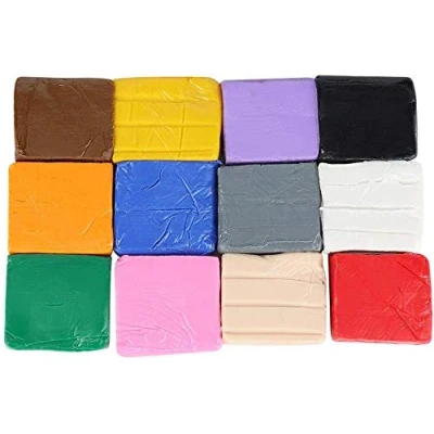 Afbeelding van 12 kleuren polymeerklei sets hand diy speelgoed modellering polymeer klei molding ambachtelijke leren voor kind