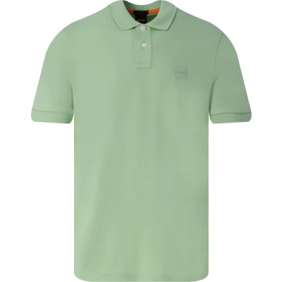 Afbeelding van BOSS Passenger Polo Groen maat XL heren met Slim fit Pasvorm Stretch Suitable Herenkleding Poloshirt