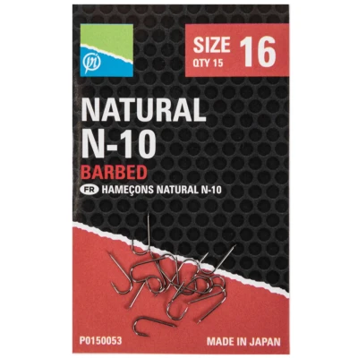 Afbeelding van Preston Natural N 10 Barbed (15 pcs) Maat : 12