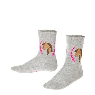 Afbeelding van Falke Horse WITH Pattern Sokken voor kinderen, Maat: 19/22, Light grey