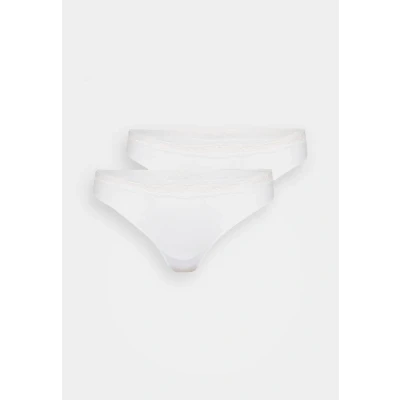 Afbeelding van ONLY Onlvicky Thong 2 PACK String Bright white, Dames, Maat: XS/S, white