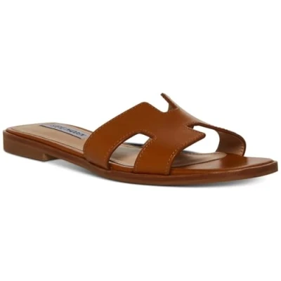 Afbeelding van Steve Madden Hadyn sandaal voor dames, Cognac Leer, 8.5