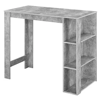 Afbeelding van Bartafel Danderyd met 3 planken 120x60x105,5 cm betonlook