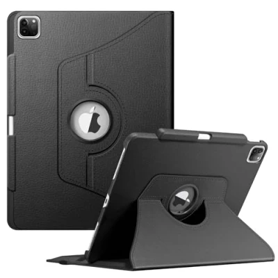 Afbeelding van Fintie Hoes voor iPad Pro 12.9 2020/2018 (4e Generatie / 3e Generatie) 360 Graden Verstelbare Beschermhoes Cover met Pennenhouder, Auto Sleep/Wake, Zwart