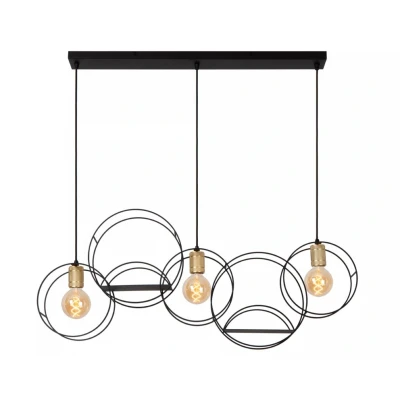 Afbeelding van Lucide CIRCLE Hanglamp 3xE27 Zwart