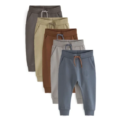 Afbeelding van Next 5 PACK Joggers 3MTHS7YRS Broek voor kinderen, Maat: 68, Khaki tan