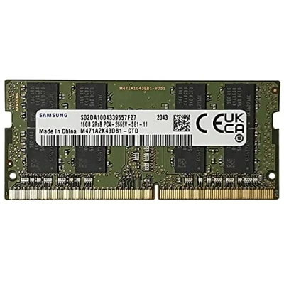 Afbeelding van Samsung M471A2K43DB1 CTD 16 GB 2 x 8 DDR4 2666 MHz 260 pin SO DIMM (2 8GB, 2666 MHz, RAM, DIMM), RAM