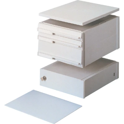 Afbeelding van Stapelcassette Pas A6859 101 voetstuk + afdekplaat grijs