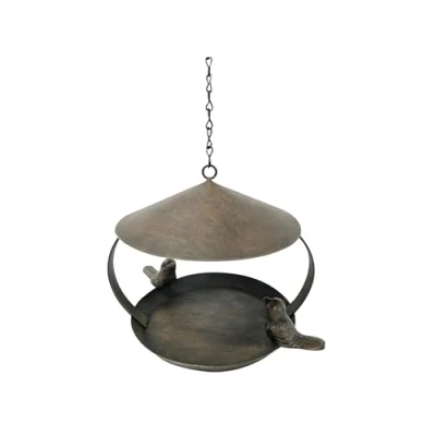 Afbeelding van Dehner Natura Sahara, voederdispenser voor wilde vogels, Ø 19 cm, hoogte 16 metaal, zwart