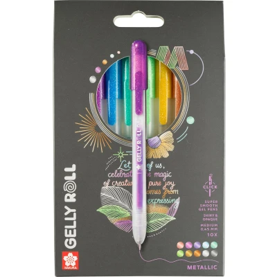 Afbeelding van Sakura Gelly Roll Retractable Metallic Set 10
