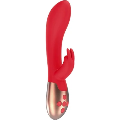 Afbeelding van Elegance Opulent Oplaadbare Rabbit Vibrator met Verwarmingsfunctie Rood