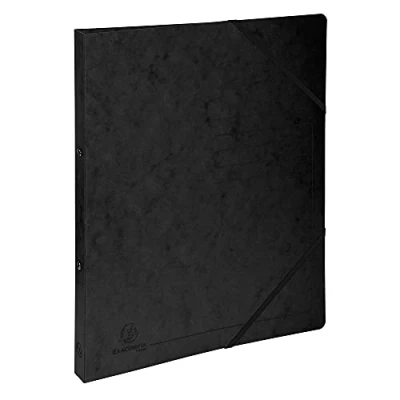 Afbeelding van Exacompta bedrukte ringbanden, A4, 2 ringen, 20mm rug, zwart, 10 stuks