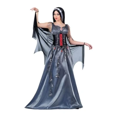 Afbeelding van Kostuums voor Volwassenen My Other Me Gotische Vampiress Zilverkleurig (3 Onderdelen) M...