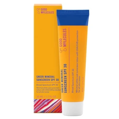 Afbeelding van Good Molecules Sheer Mineral Sunscreen SPF 30 Zonnebrand voor het gezicht 50ml