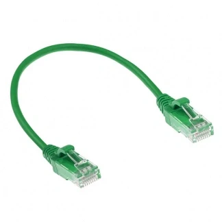 Afbeelding van Netwerkkabel Cat6 U/UTP 3 meter (100% koper, LSZH, Slimline, Groen)