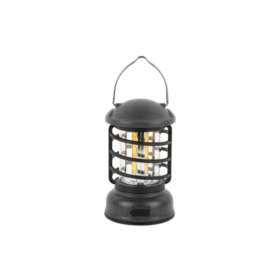 Afbeelding van Leitmotiv Tafellamp Camping Lantern LED Oplaadbaar Zwart 8,5x8,5x15cm Nice thingZ