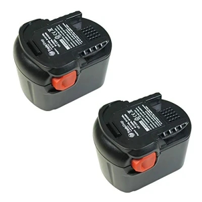 Afbeelding van 2x krachtige Ni MH accu, 12 V/2000 mAh vervangt 0700 980 320, B1215R, B1220R, M1230R voor B1214G B1215R B1220R BS G 12X BSB STX BSS RW GBS AA12V