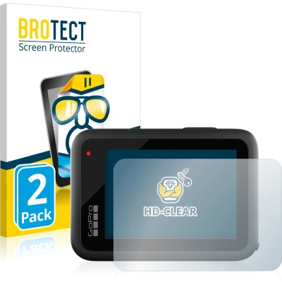 Afbeelding van BROTECT Screenprotector voor GoPro Hero 10 Black Folie Beschermfolie transparant (2 Stuks)