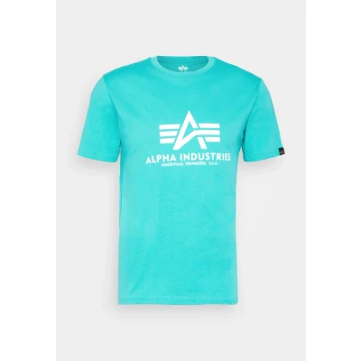 Afbeelding van Alpha Industries Print Tshirt print, Heren, Maat: Medium, Atomic green