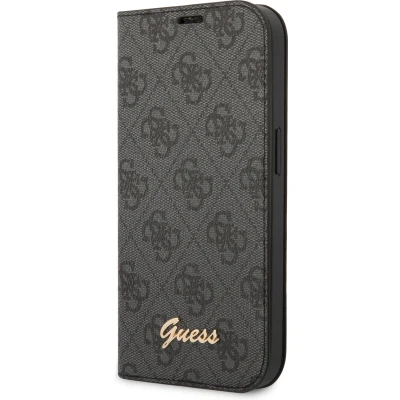 Afbeelding van Guess 4G Book Case Geschikt voor Apple iPhone 14 (6.1&quot;) Grijs