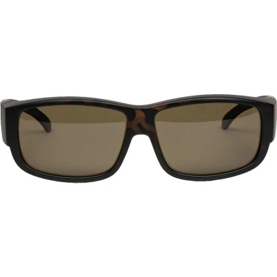 Afbeelding van Melleson Eyewear overzet zonnebril bruin polariserend groot overzetbril overzetzonnebril