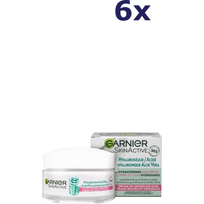 Afbeelding van 6x Garnier SkinActive Hyaluronzuur Aloë Vera Hydraterende Dagcrème 50 ml