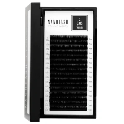 Afbeelding van wimpers voor wimperextensions Nanolash professionele verlenging, valse (0.05 C, 9mm)