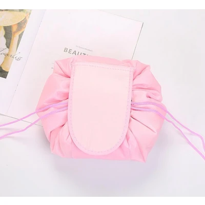 Afbeelding van Draagbare Make up Tas, Reistasje, shoptasje Pink