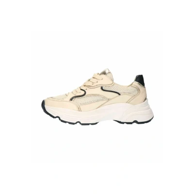 Afbeelding van sacha MIT Details Sneakers laag, Dames, Maat: 36, Beige Leer
