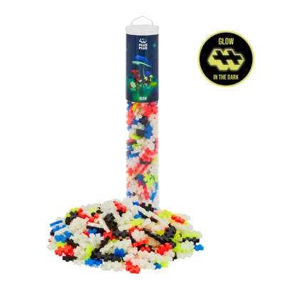 Afbeelding van Plus Glow In The Dark Mix Tube Constructiespeelgoed Set Met Bouwstenen 240 Delige Bouwset Bouwspeelgoed Vanaf 3 Jaar
