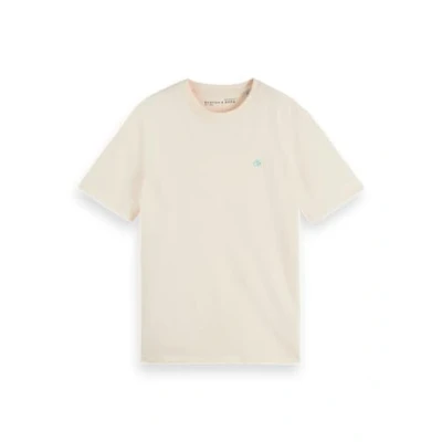 Afbeelding van Scotch &amp; Soda Seizoensgebonden Core Regular Fit Logo T shirt, Eierpunch 100, XXL