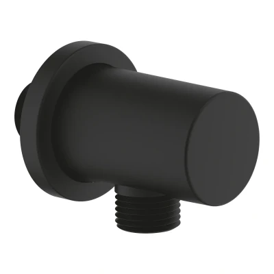 Afbeelding van Grohe rainshower wandaansluitbocht rond kleur phantom black 22118kf0