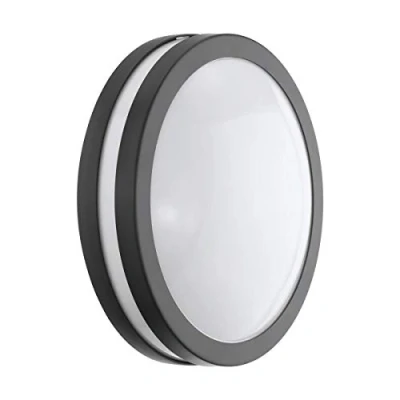 Afbeelding van EGLO Connect Locana C Led buitenplafondlamp, smart home buitenlamp voor muur en plafond, plafondlamp van staal kunststof, kleur: antraciet, warmwit, dimbaar, IP44