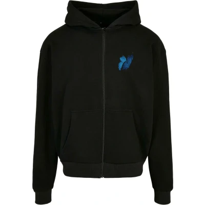Afbeelding van Upscale by Mister Tee LE Papillon Heavy Sweater met rits, Heren, Maat: XS, Black