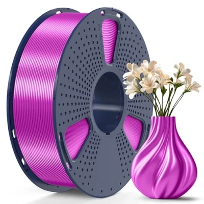 Afbeelding van SUNLU Silk 3D Printer Filament, PLA PLUS 1.75mm Smooth PLA+ Filament (1KG Zijde Lila)
