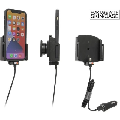 Afbeelding van Brodit houder geschikt voor Apple iPhone 12 / Pro Max/ 13 Pr Actieve verstelbare met 12V USB sig plug