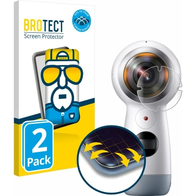 Afbeelding van BROTECT Screenprotector voor Samsung Gear 360 Folie Beschermfolie transparant volledig dekking (2 Stuks)