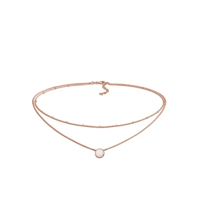 Afbeelding van Elli Layer LOOK Ketting Rose goldcoloured, Dames, Maat: 36, gold coloured