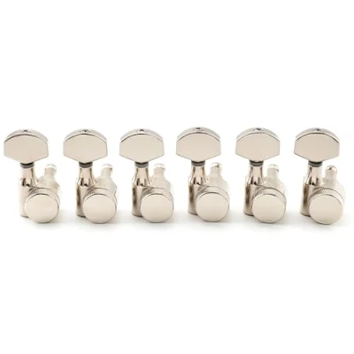 Afbeelding van Musiclily Pro 6 in lijn 1 Pin Locking Stemmechanieken Gitaar Tuners voor SQ Strat Tele stijl Elektrische Gitaar, Nickel