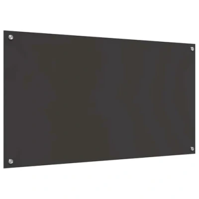 Afbeelding van vidaXL Keuken Achterwand Donkergrijs Geharde Glas 110 x 60 cm Duurzaam