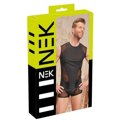 Afbeelding van Nek Herenshirt XL Zwart