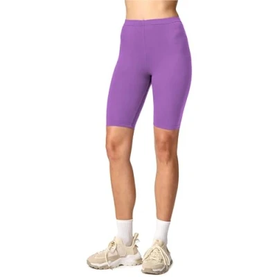 Afbeelding van Merry Style MS MS10 145 LE Dames Leggings Sport Vrijetijdsbroek Kort Viscose Sporbroek Yogabroek Paars M