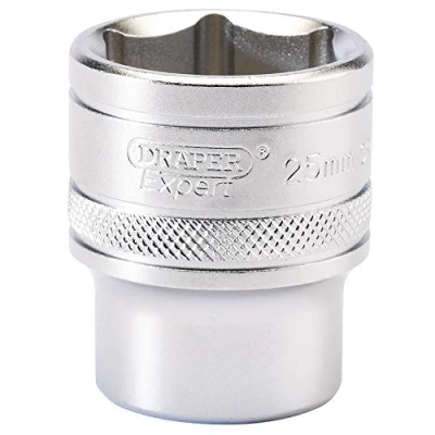 Afbeelding van Draper 16616 1/2&quot; Chrome Vanadium Staal Vierkante Aandrijving 6 Punt Socket, 25mm Grootte