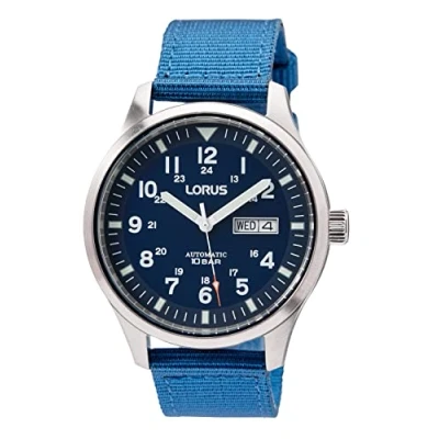 Afbeelding van Lorus 32025166 Herenhorloge, analoog, automatisch, blauw, Eén maat, Riemen.