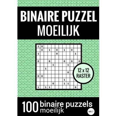 Afbeelding van Binaire Puzzel Moeilijk Puzzelboek met 100 Binairo‘s NR.7
